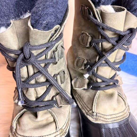 Sorel Caribou Winter Snow Boots Green Size 9 main image 5